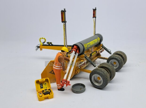 2x TOPCON LS-80X Hand Ontvangers met 2x KLEM/ STEUN  RESIN onderdelen TOPCON GEEL + ZWART Gespoten geleverd +  Pr&eacute;-Cut Decal stickerset  Farmmodels  1:32                
