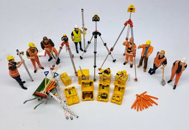 2x TOPCON LS-80X Hand Ontvangers met 2x KLEM/ STEUN  RESIN onderdelen TOPCON GEEL + ZWART Gespoten geleverd +  Pr&eacute;-Cut Decal stickerset  Farmmodels  1:32                