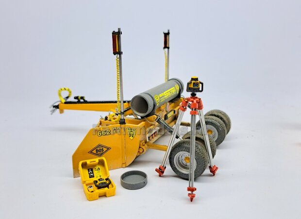 2x TOPCON LS-80X Hand Ontvangers met 2x KLEM/ STEUN  RESIN onderdelen TOPCON GEEL + ZWART Gespoten geleverd +  Pr&eacute;-Cut Decal stickerset  Farmmodels  1:32                
