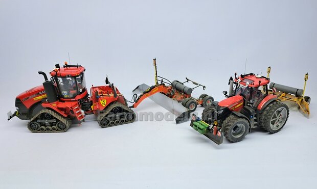 TOPCON KOFFER t.b.v. plaatsing 2x Topcon LS-B200 Machine Ontvangers RESIN onderdelen TOPCON GEEL Gespoten geleverd +  Pr&eacute;-Cut Decal stickerset   Farmmodels  1:32                