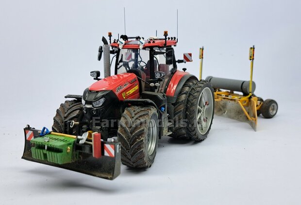 TOPCON KOFFER t.b.v. plaatsing 2x Topcon LS-B200 Machine Ontvangers RESIN onderdelen TOPCON GEEL Gespoten geleverd +  Pr&eacute;-Cut Decal stickerset   Farmmodels  1:32                