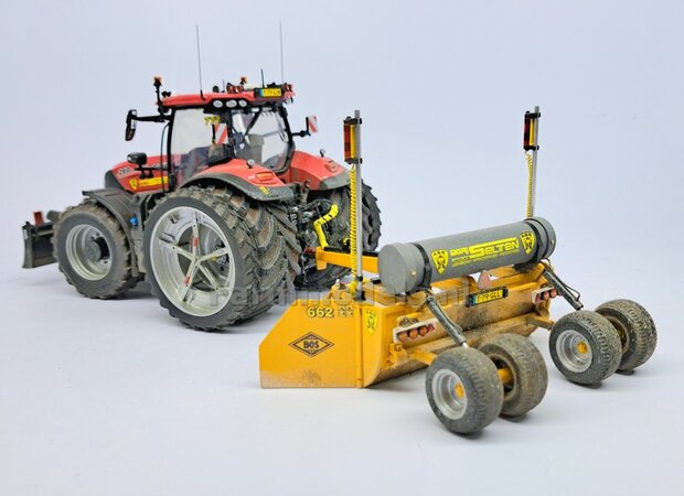 TOPCON KOFFER t.b.v. plaatsing 2x Topcon LS-B200 Machine Ontvangers RESIN onderdelen TOPCON GEEL Gespoten geleverd +  Pr&eacute;-Cut Decal stickerset   Farmmodels  1:32                