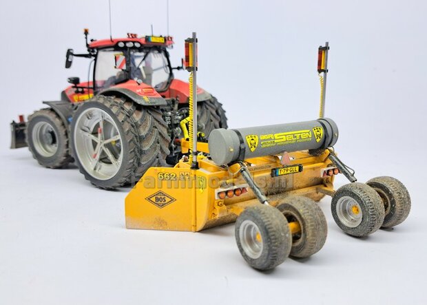 TOPCON KOFFER t.b.v. plaatsing 2x Topcon LS-B200 Machine Ontvangers RESIN onderdelen TOPCON GEEL Gespoten geleverd +  Pr&eacute;-Cut Decal stickerset   Farmmodels  1:32                