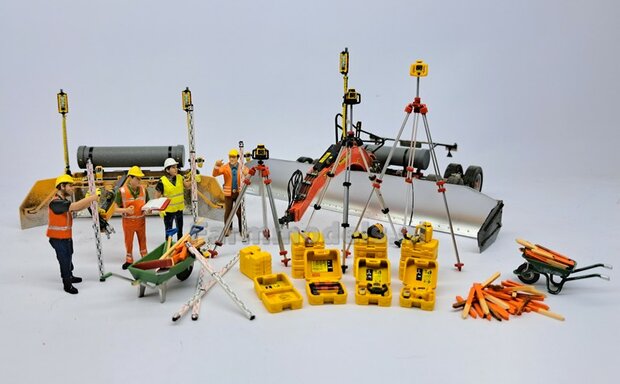 2x TOPCON LS-B200 Machine Ontvanger + gele stroomdraad t.b.v. montage op &Oslash;2mm pijp  RESIN onderdelen BLANK geleverd +  Pr&eacute;-Cut Decal stickerset   1:32                