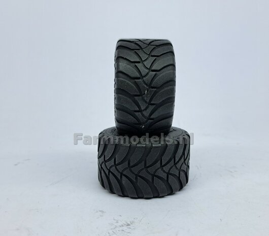 &Oslash; 51.7 mm: 2x Mitas Agriterra 02 Banden met RESIN velgen BLANK Geleverd  1:32   Farmmodels Premium Line Series 