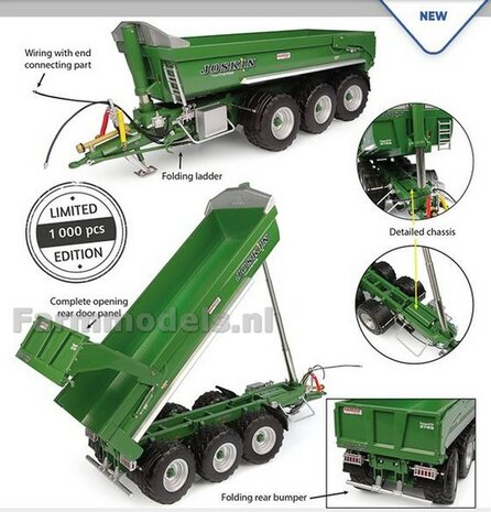 GREEN VERSION Joskin Trans-KTP 27/65 Lim. Ed. 1000 st. 1:32 Universal Hobbie 6815    VERWACHT EIND JULI/AVAILABLE END OF JULY