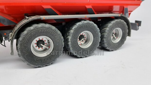 &Oslash; 51.7 mm: Perard Interbenne: 2x Mitas Agriterra 02 Banden met RESIN velgen ZWART GLANS Gespoten geleverd  1:32   Farmmodels Premium Line Series 