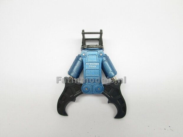 BOUWKIT: Crusher BLAUW/ GRIJS OKADA TS W2200V inclusief SNELWISSELKOP S6/ S60 RESIN, BLANK Geleverd 1:32