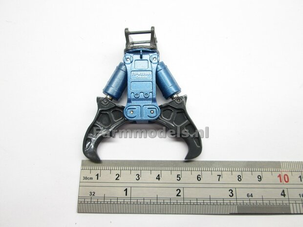 BOUWKIT: Crusher BLAUW/ GRIJS OKADA TS W2200V inclusief SNELWISSELKOP S70 RESIN, BLANK Geleverd 1:32