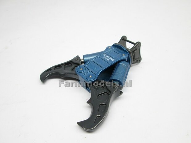 BOUWKIT: Crusher BLAUW/ GRIJS OKADA TS W2200V inclusief SNELWISSELKOP S70 RESIN, BLANK Geleverd 1:32