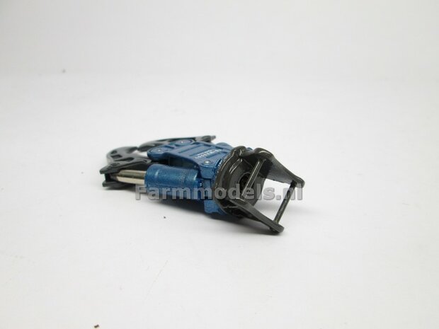 BOUWKIT: Crusher BLAUW/ GRIJS OKADA TS W2200V inclusief SNELWISSELKOP S70 RESIN, BLANK Geleverd 1:32