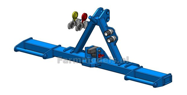 BOUWKIT: UITTREKBOK REGENHASPEL met hydrauliek- en Lucht aansluiting  3-Punt Bok DELUXE Materiaal RESIN BLANK geleverd  1:32