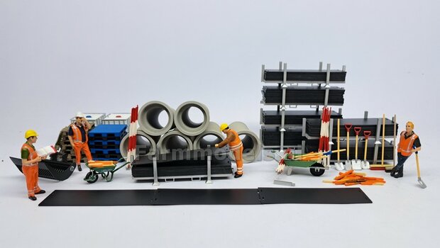 RIJPLATEN STELLING + 5x RUBBER RIJPLATEN (31.2 x 93.9 x  0,8 mm)  Stelling RESIN, ALUMINIUM Gespoten geleverd  1:32 