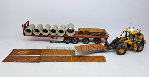 RIJPLAATHAAK + SLEE past o.a. aan snelwissel 510005 t/m 510095 &amp; Volvo VAB-STD van AT  Materiaal: RESIN BLANK geleverd   1:32 