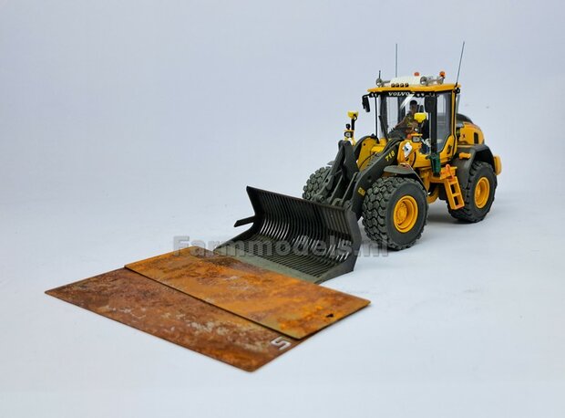RIJPLAATHAAK + SLEE past o.a. aan snelwissel 510005 t/m 510095 &amp; Volvo VAB-STD van AT  Materiaal: Resin ZWART MATT gespoten geleverd   1:32 
