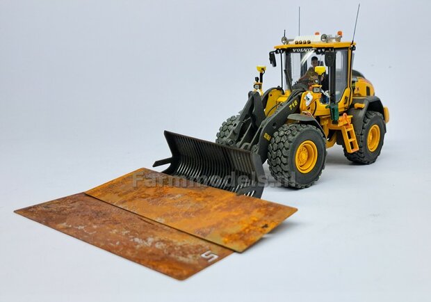 RIJPLAATHAAK + SLEE past o.a. aan snelwissel 510005 t/m 510095 &amp; Volvo VAB-STD van AT  Materiaal: Resin ZWART MATT gespoten geleverd   1:32 