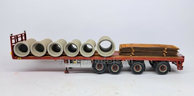 RIJPLAATHAAK + SLEE past o.a. aan snelwissel 510005 t/m 510095 &amp; Volvo VAB-STD van AT  Materiaal: Resin ZWART MATT gespoten geleverd   1:32 