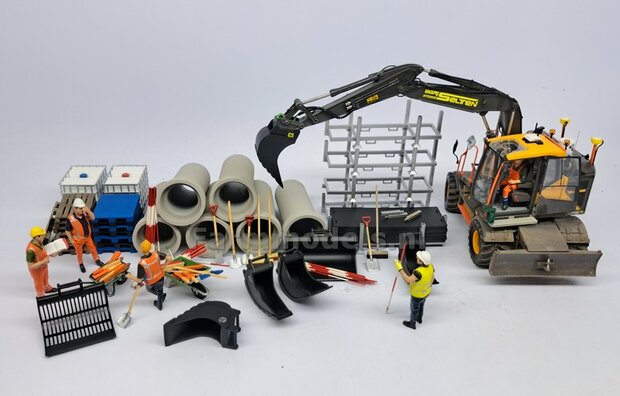 Banaanbak TAPS 12,5mm --&gt;19mm RESIN Blank geleverd t.b.v. S60 KOPPELING (o.a. Engcon met S60 koppeling, Volvo EWR150 &amp; Atlas 160W mobiele kranen van AT) 1:32  