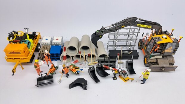 Banaanbak 17,2mm   Resin, ZWART MATT Gespoten geleverd t.b.v. S60 KOPPELING (o.a. Engcon met S60 koppeling, Volvo EWR150 &amp; Atlas 160W mobiele kranen van AT) 1:32  