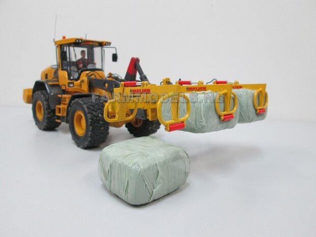 BOUWKIT: MEIJER balenklem Jumbo CKM 3 BOUWKIT voor o.a. snelwissel koppeling 510005 t/m 510095 &amp; Volvo VAB-STD van AT &amp; Claas Torion/ Liebherr L 556 van Wiking modellen 1:32 (HTD)