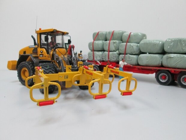 BOUWKIT: MEIJER balenklem Jumbo CKM 3 BOUWKIT voor o.a. snelwissel koppeling 510005 t/m 510095 &amp; Volvo VAB-STD van AT &amp; Claas Torion/ Liebherr L 556 van Wiking modellen 1:32 (HTD)