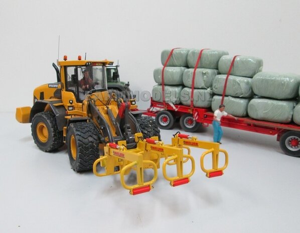 BOUWKIT: MEIJER balenklem Jumbo CKM 3 BOUWKIT voor o.a. snelwissel koppeling 510005 t/m 510095 &amp; Volvo VAB-STD van AT &amp; Claas Torion/ Liebherr L 556 van Wiking modellen 1:32 (HTD)