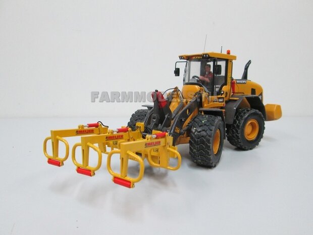 BOUWKIT: MEIJER balenklem Jumbo CKM 3 BOUWKIT voor o.a. snelwissel koppeling 510005 t/m 510095 &amp; Volvo VAB-STD van AT &amp; Claas Torion/ Liebherr L 556 van Wiking modellen 1:32 (HTD)