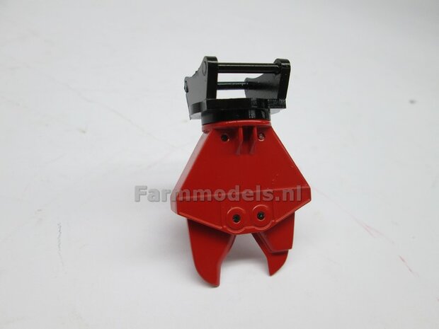 Betonschaar/ Crusher ROOD OSHUMI FE500 standaard model, zelf aan te passen naar de gewenste koppeling  1:32 