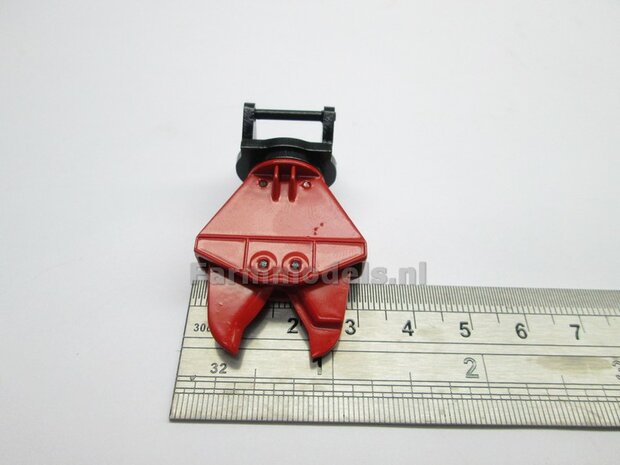 Betonschaar/ Crusher ROOD OSHUMI FE500 standaard model, zelf aan te passen naar de gewenste koppeling  1:32 