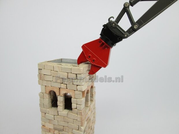 S60 koppelstuk, geschikt voor de Betonschaar/ Crusher ROOD OSHUMI FE500 1:32 