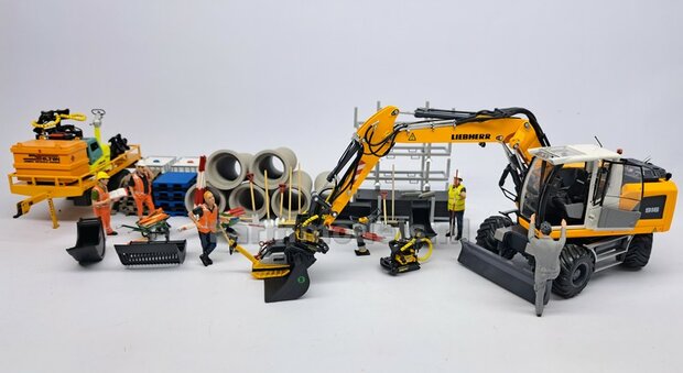Slotenbak 56.5 mm breed RESIN Blank geleverd t.b.v. CW30 KOPPELING (o.a. Engcon draaikantelstuk met CW30 koppeling) 1:32  