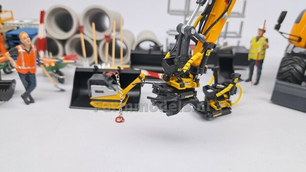 Slotenbak 56.5 mm breed RESIN Blank geleverd t.b.v. CW30 KOPPELING (o.a. Engcon draaikantelstuk met CW30 koppeling) 1:32  