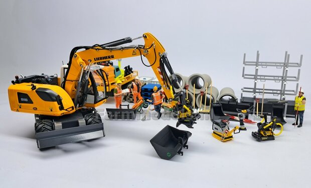 Slotenbak 63 mm breed RESIN Blank geleverd t.b.v. CW30 KOPPELING (o.a. Engcon draaikantelstuk met CW30 koppeling) 1:32  