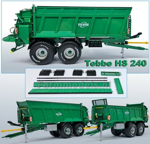 MEGASALE: 2x TEBBE HS 240 VERSTUURD ZONDER GARANTIE: 2x TEBBE Tandemasser mestverspreider, geleverd inclusief div. losse assecoires 1:32   NB2B  