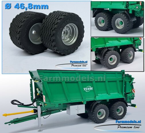 MEGASALE: 2x TEBBE HS 240 VERSTUURD ZONDER GARANTIE: 2x TEBBE Tandemasser mestverspreider, geleverd inclusief div. losse assecoires 1:32   NB2B  
