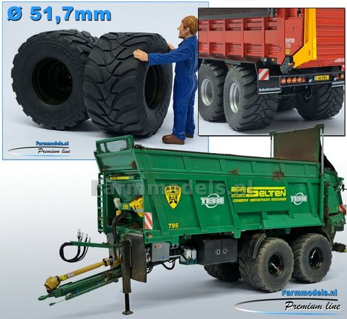MEGASALE: 2x TEBBE HS 240 VERSTUURD ZONDER GARANTIE: 2x TEBBE Tandemasser mestverspreider, geleverd inclusief div. losse assecoires 1:32   NB2B  