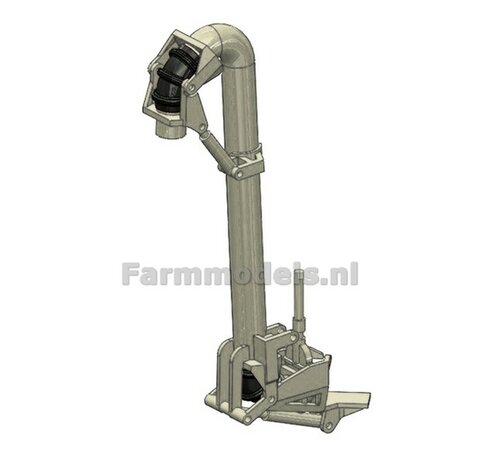BOUWKIT:  6&quot; (DUIMS) &quot;Prikkeldraad&quot; Zuigarm Vervaet Resin VERVAET CREME en ZWART MAT gespoten geleverd Universeel te gebruiken 1:32            