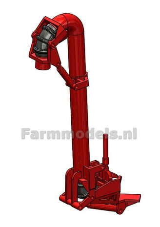 BOUWKIT:  6&quot; (DUIMS) &quot;Prikkeldraad&quot; Zuigarm Vervaet Resin VERVAET CREME en ZWART MAT gespoten geleverd Universeel te gebruiken 1:32            