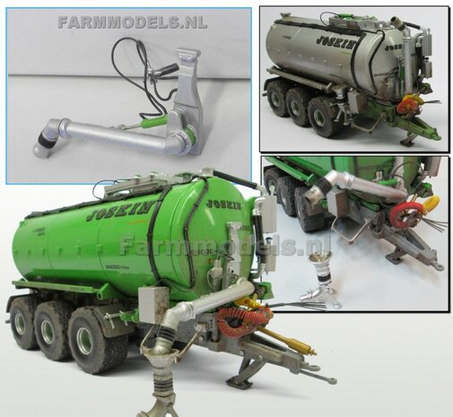 8&quot; (DUIMS) Zuigarm mesttank met cilinder en eindstuk 1:32