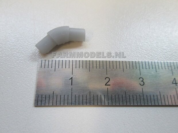 5x  &Oslash; 5 mm (6&quot; DUIMS)  45 graden Bocht t.b.v. buis1:32   