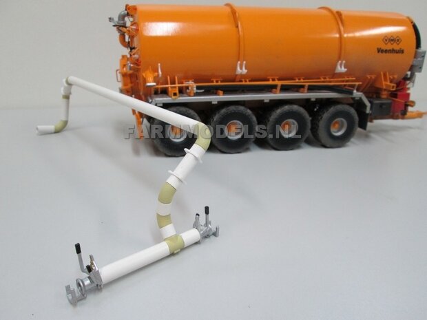 5x &Oslash; 7 mm (8&quot; DUIMS) 45 graden Bocht t.b.v. buis 1:32