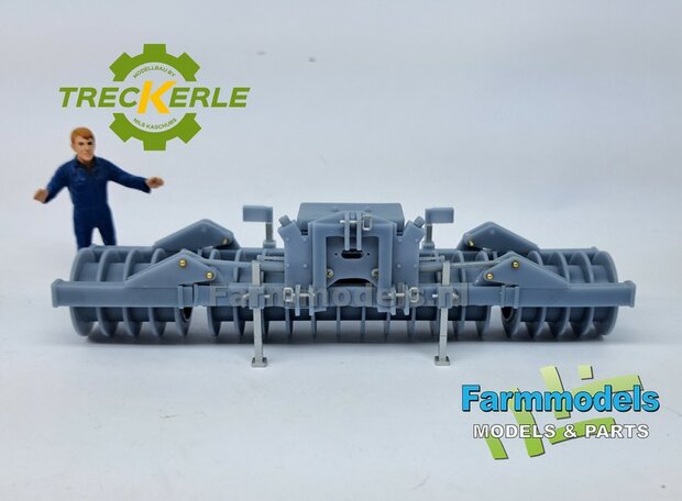 BOUWKIT:  HOLARAS STEGO 485 Kuilverdichter. Materiaal RESIN BLANK Geleverd, incl. Pr&eacute;-cut Decals, hydrauliekleidingen &amp; koppelingen + verlichting  + pennen 1:32  Treckerle