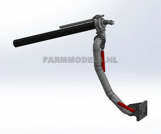 5x &Oslash; 7 mm (8&quot; DUIMS)  90 graden Bocht &Oslash; 7mm met &Oslash; 3mm gat t.b.v. montage of Zuigarm set  1:32  