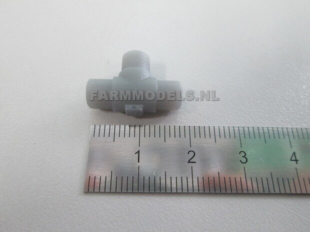 5x &Oslash; 7 mm (8&quot; DUIMS) T-stuk t.b.v. buis 1:32  