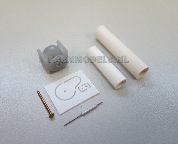 5x &Oslash; 7 mm (8&quot; DUIMS) Kogelkopkraan set t.b.v. buis &Oslash; 7 mm 1:32