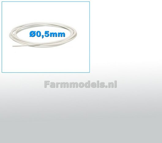 &Oslash; 0.5 mm x 100 cm: LUCHTSLANG/ LUCHTLEIDING WIT   1:32