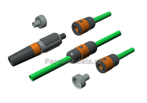 &Oslash; 0.5 mm x 500 cm TUINSLANG GROEN  (Geleverd 5x 100cm)  1:32