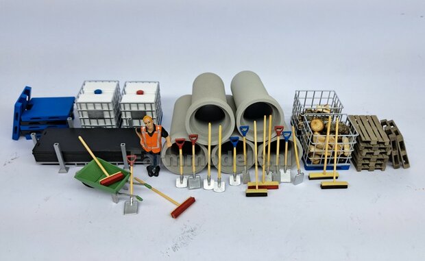 BOUWKIT: STEEN KRUIWAGEN Materiaal RESIN BLANK geleverd 1:32