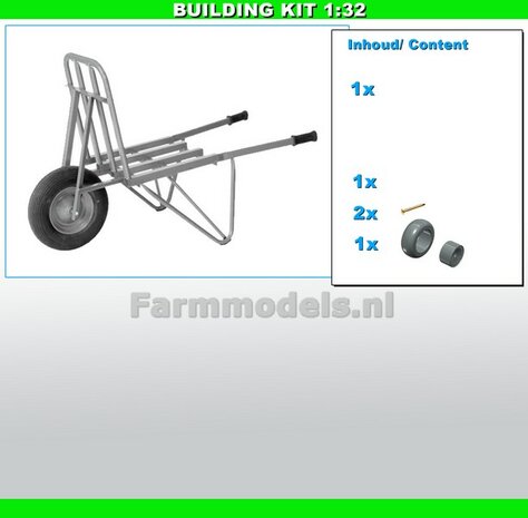 BOUWKIT: STEEN KRUIWAGEN Materiaal RESIN BLANK geleverd 1:32