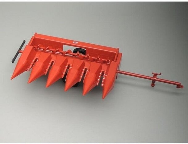 IH 853F Maiskolvenplukker + aanhanger, geschikt voor IH 1460 Axial Flow dorser 1:32 Replicagri REP131